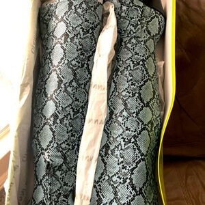 Gianni Bini Alyiraa Snake Print Stretch Over-The-Knee Block Heel Boot 
NWOT